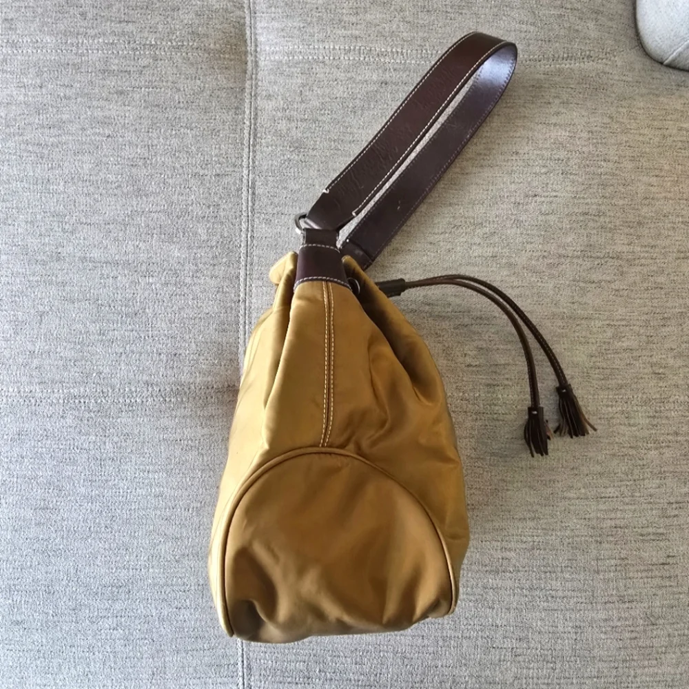 Dooney & Bourke Copper Wayfarer Drawstring Bucket Bag - Picture 3 of 8
